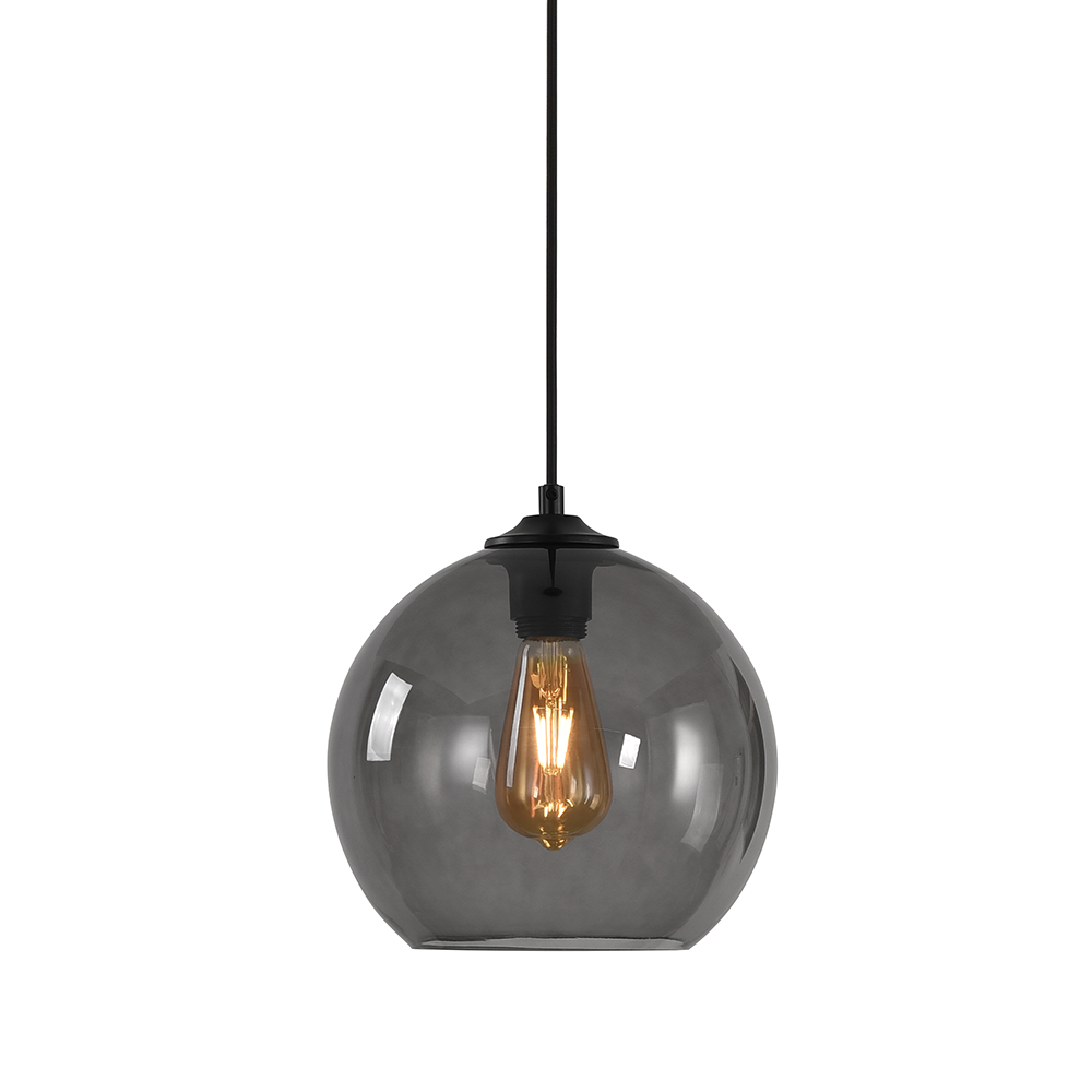 Hanglamp Marino - Artdelight - Grijs glas