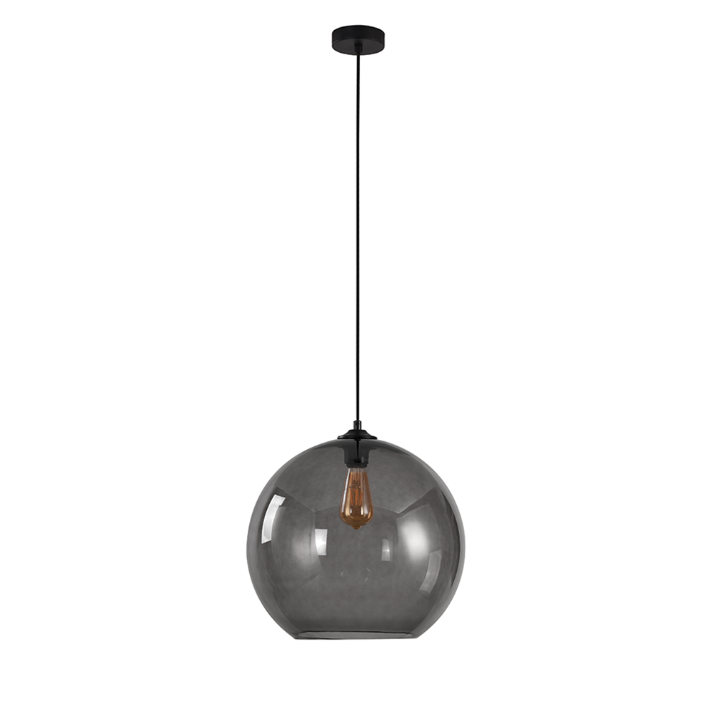 Hanglamp Marino - Artdelight - Grijs glas