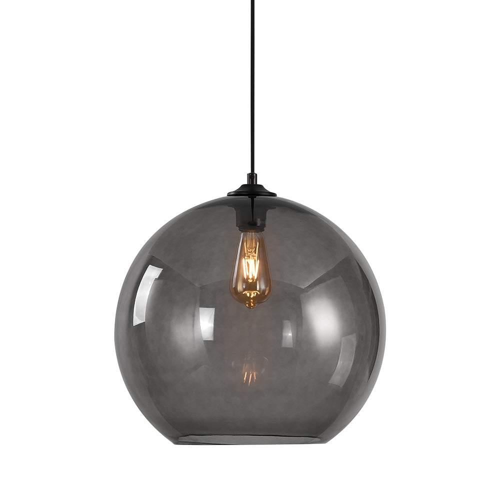Hanglamp Marino - Artdelight - Grijs glas