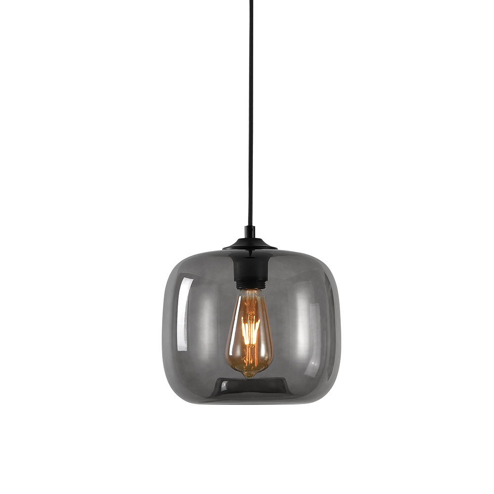 Hanglamp Preston - Artdelight - Grijs glas