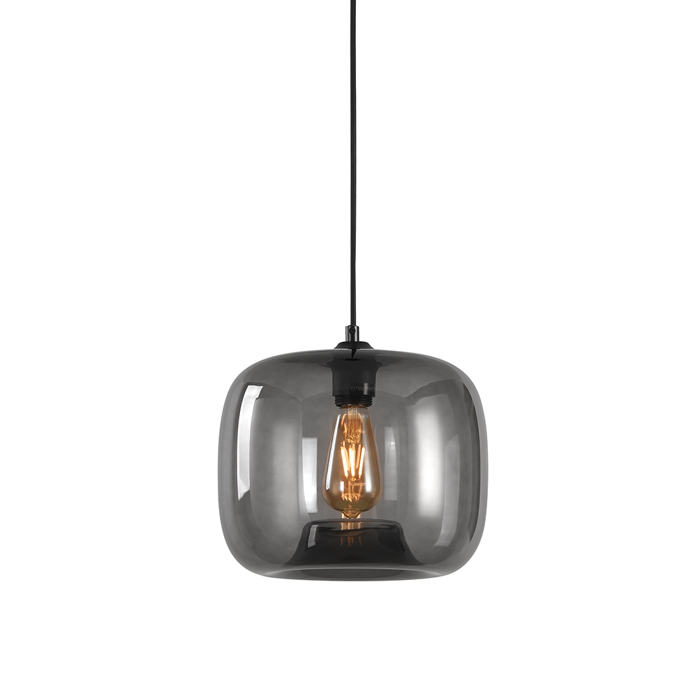 Hanglamp Preston - Artdelight - Grijs glas