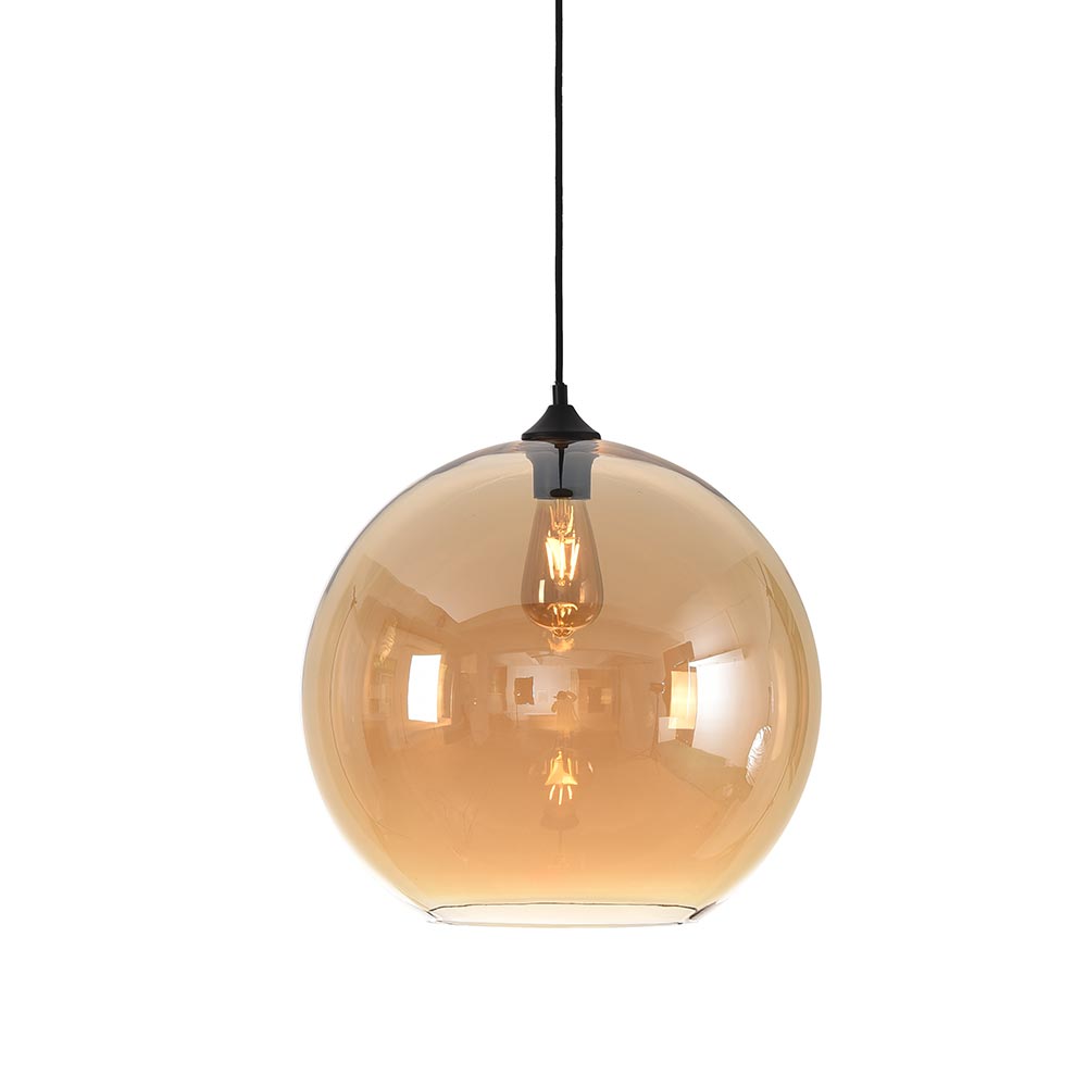 Hanglamp Marino - Artdelight - Amber glas