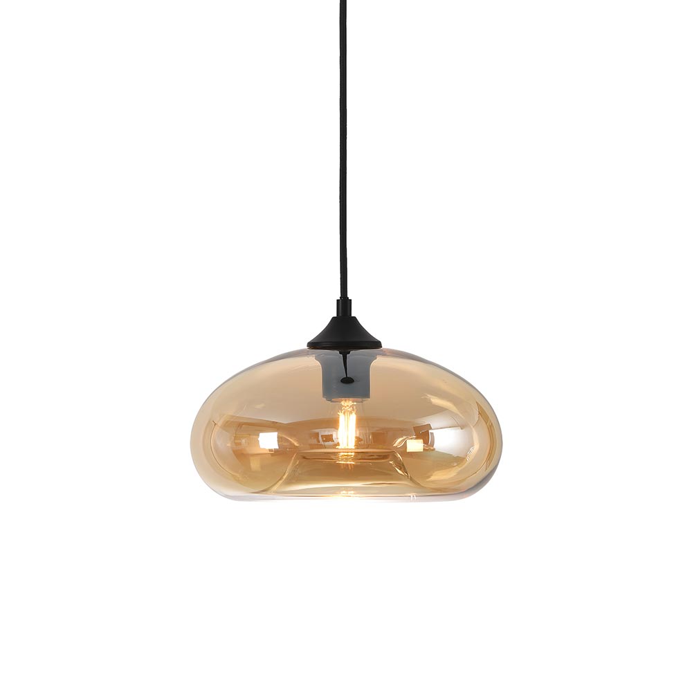 Hanglamp Paradise - Artdelight - Amber glas
