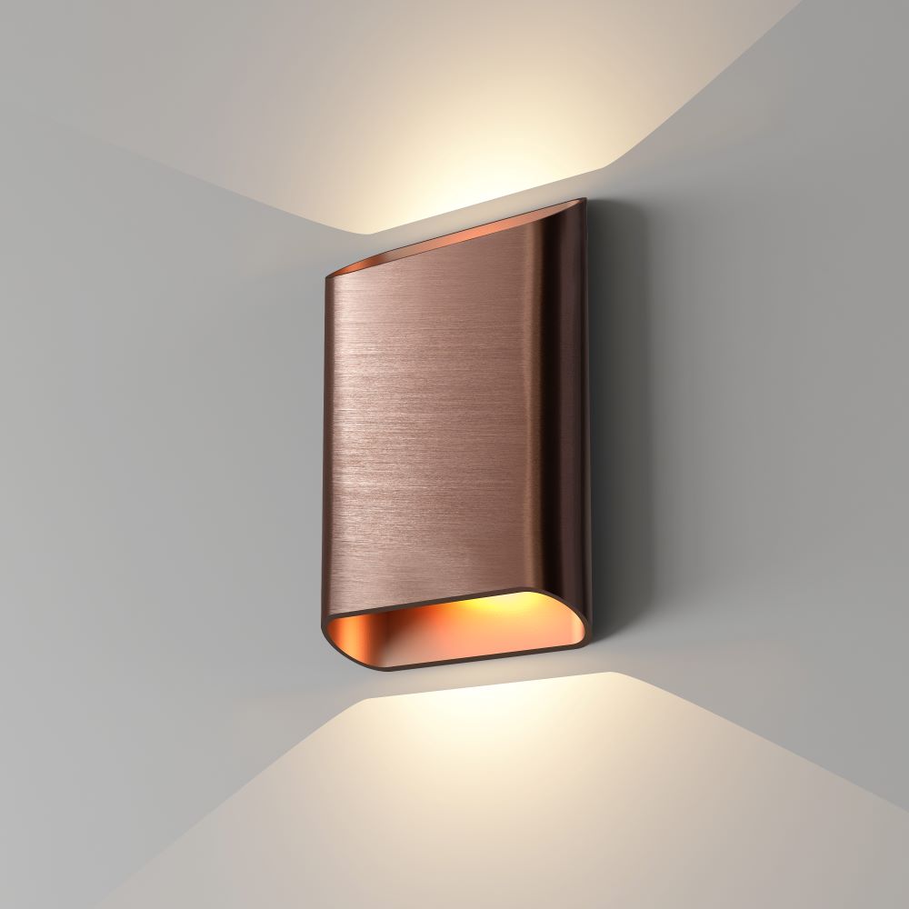 Wandlamp Diaz - Artdelight - Maat L - Brons