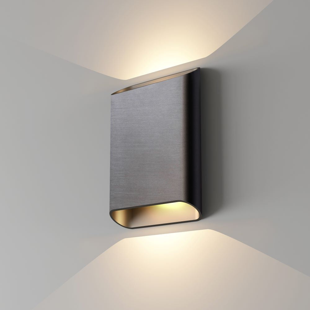Wandlamp Diaz - Artdelight - Maat L - Gun metal