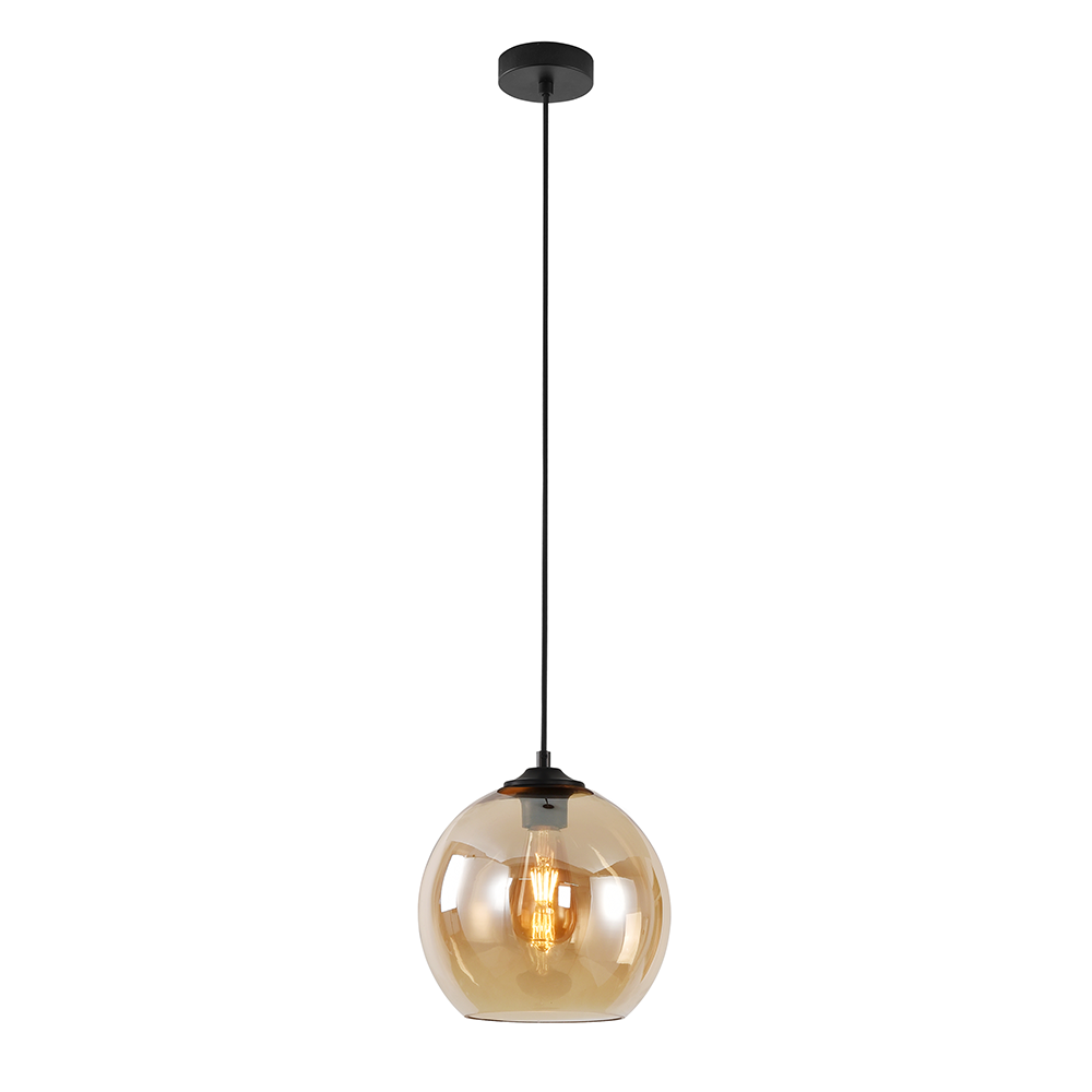 Hanglamp Marino - Artdelight - Amber glas